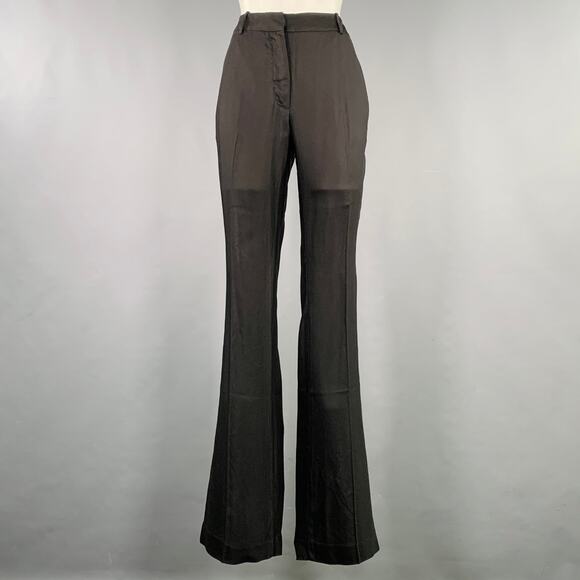 RAG & BONE Size 8 Donna Black Viscose Blend Straight Dress Pants - Picture 1 of 4